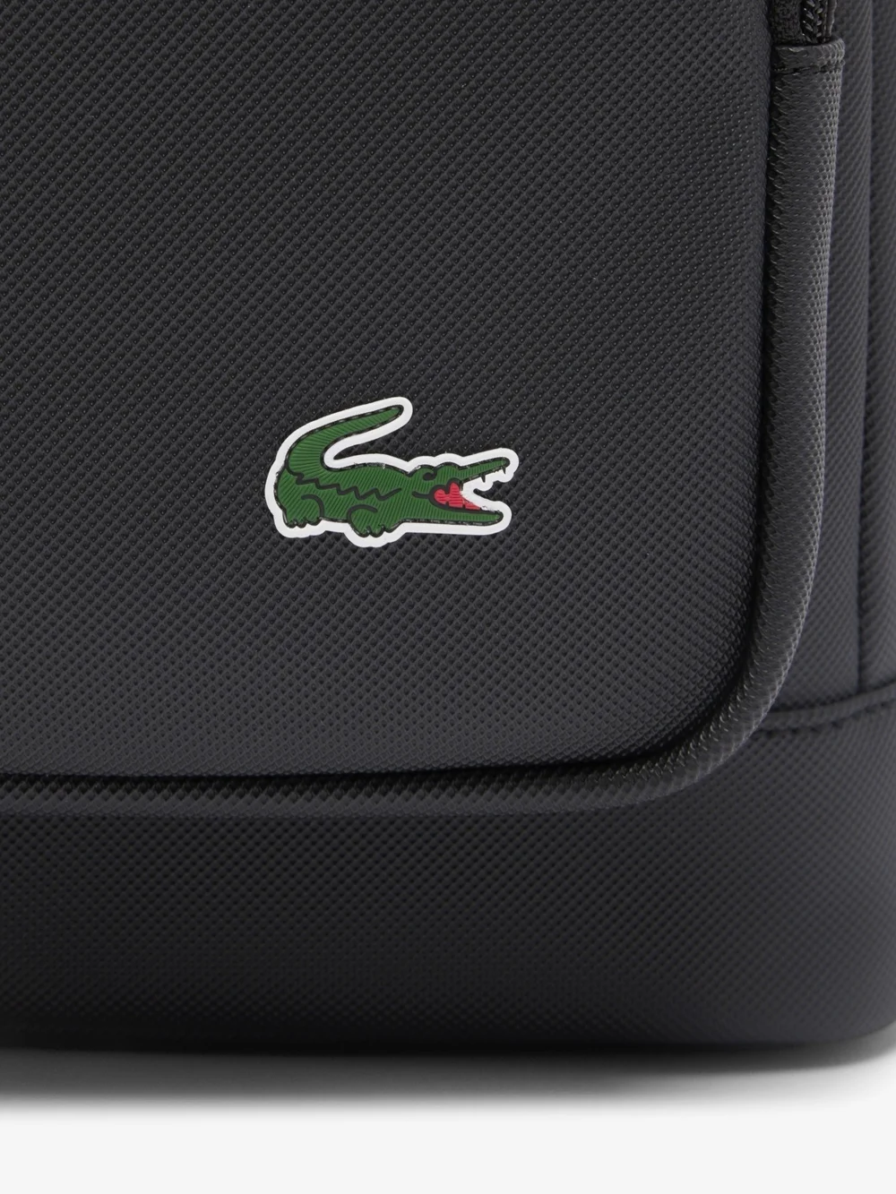 Lacoste Men's Black Backpack - Sleek Everyday Carry